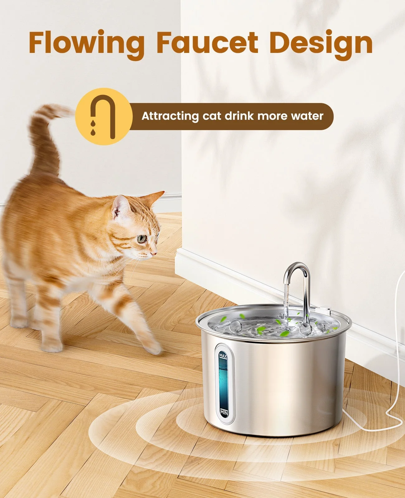 Oneisall 2L Cat Water Fountain & 7L Pet Water Fountain Set - Image 3