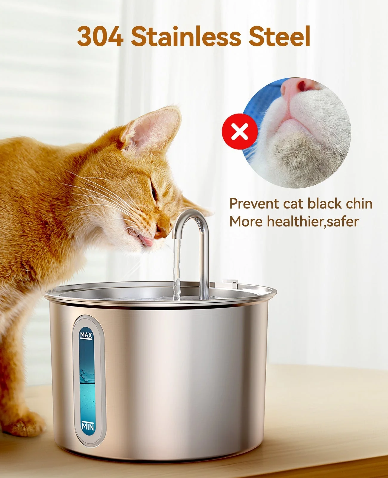 Oneisall 2L Cat Water Fountain & 7L Pet Water Fountain Set - Image 6
