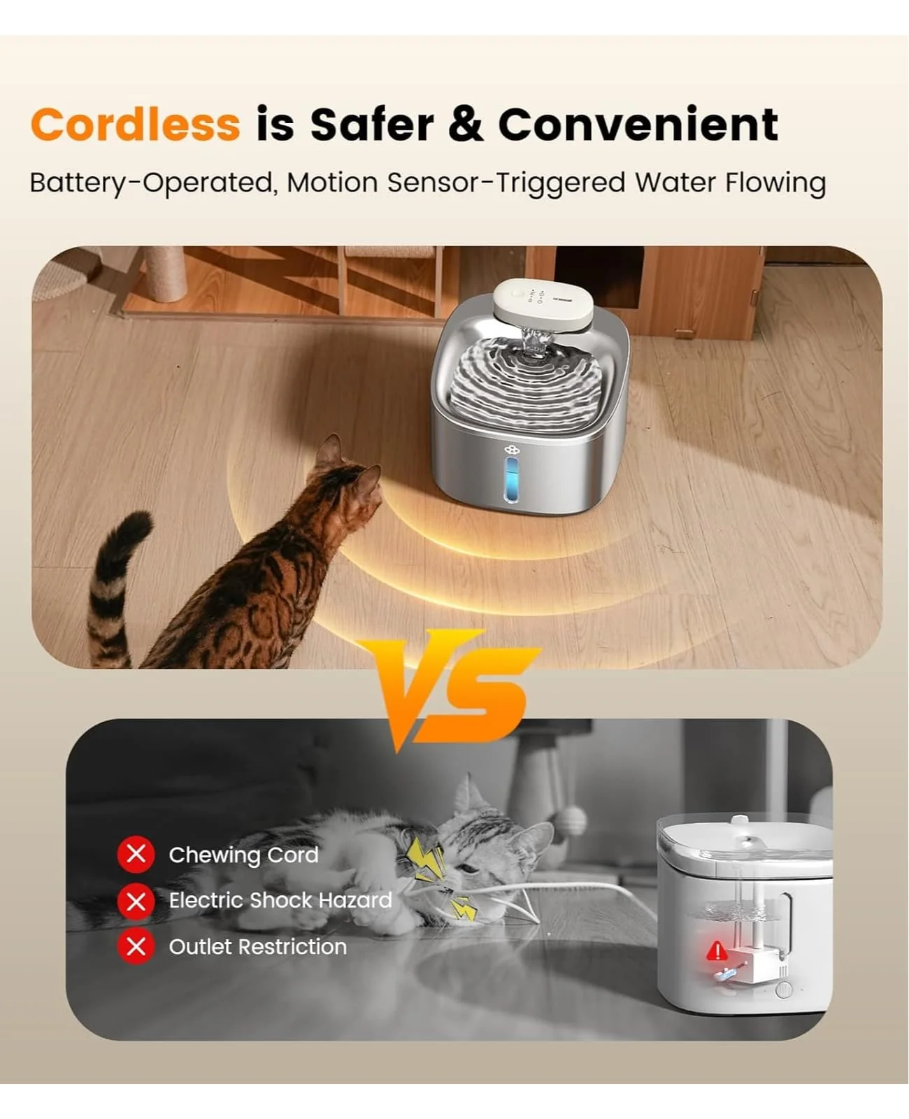 Oneisall 2L Cat Water Fountain & 7L Pet Water Fountain Set - Image 18