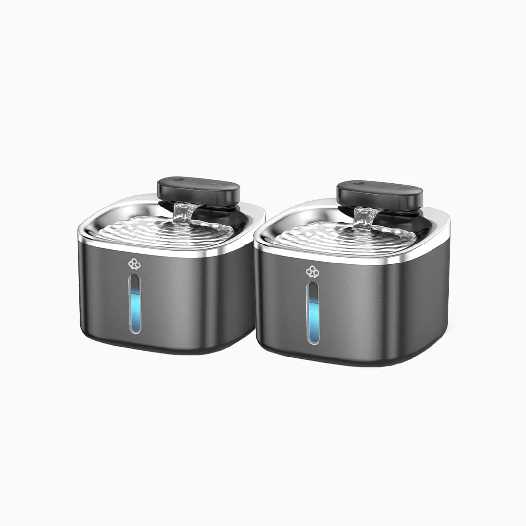Oneisall 3.5L  Cordless White Stainless Steel Pet Water Fountain with 3PCS Filters - Image 23