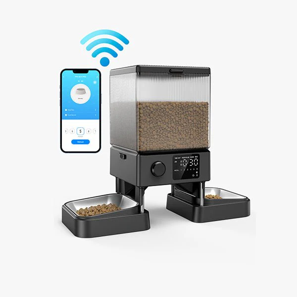 Oneisall 5L Automatic Cat Feeder for Two Cats-Black - Image 26