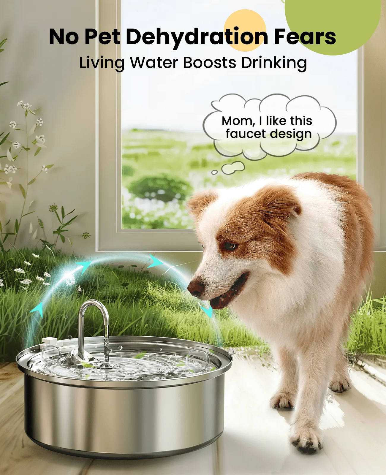 Oneisall 7L Pet Water Fountain with 1.5m Power Cord - Image 6