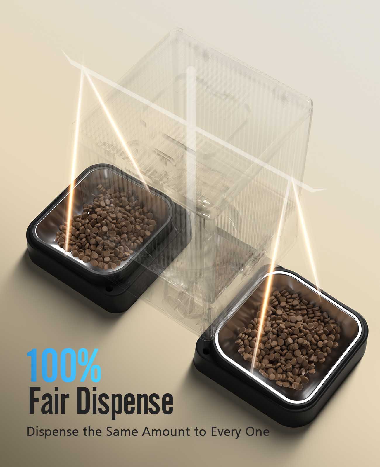 Oneisall 5L Automatic Cat Feeder with APP Control  for Two Cats - Image 7