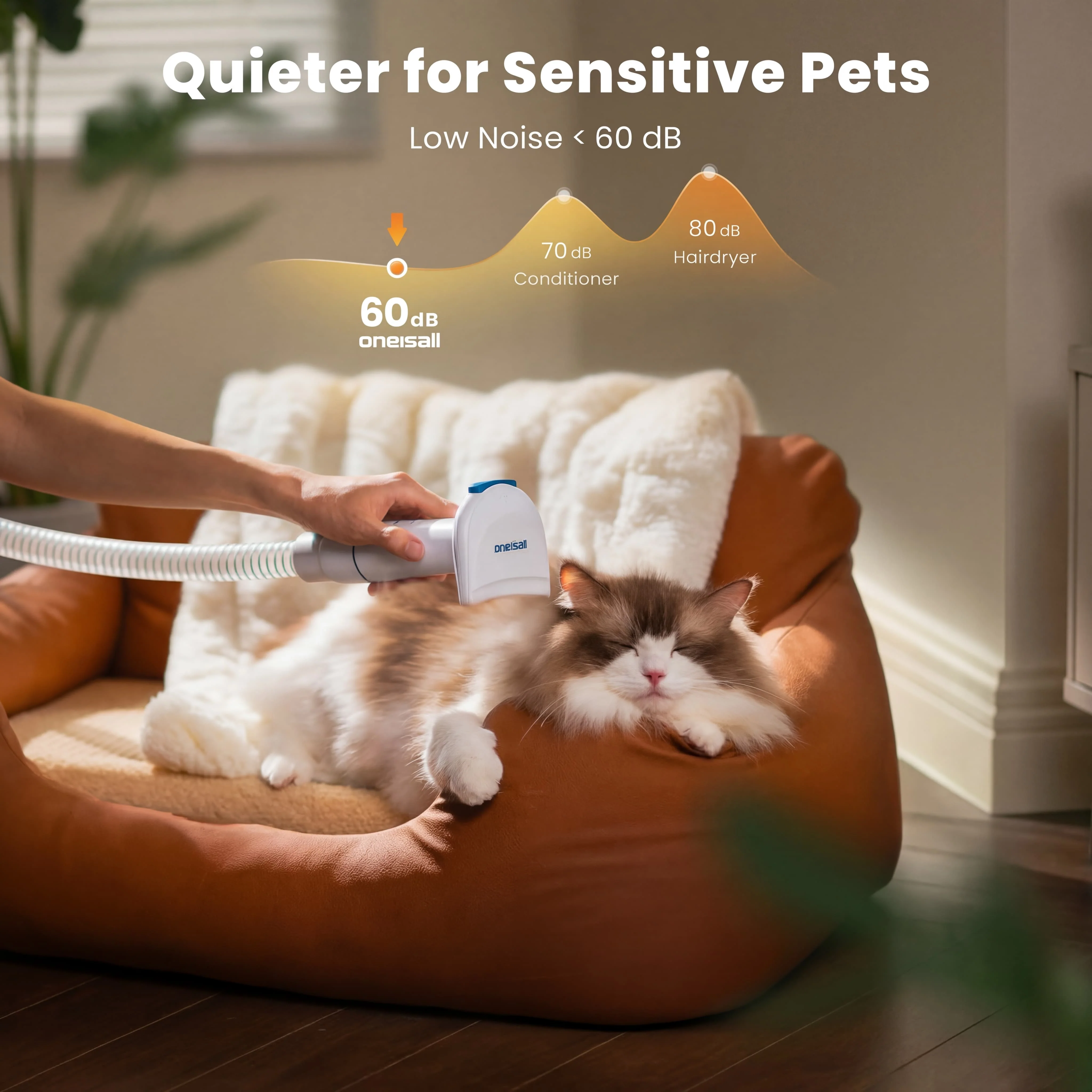 Oneisall Cozy C1 8-in-1 Pet Grooming Vacuum & Dryer Kit - Image 25