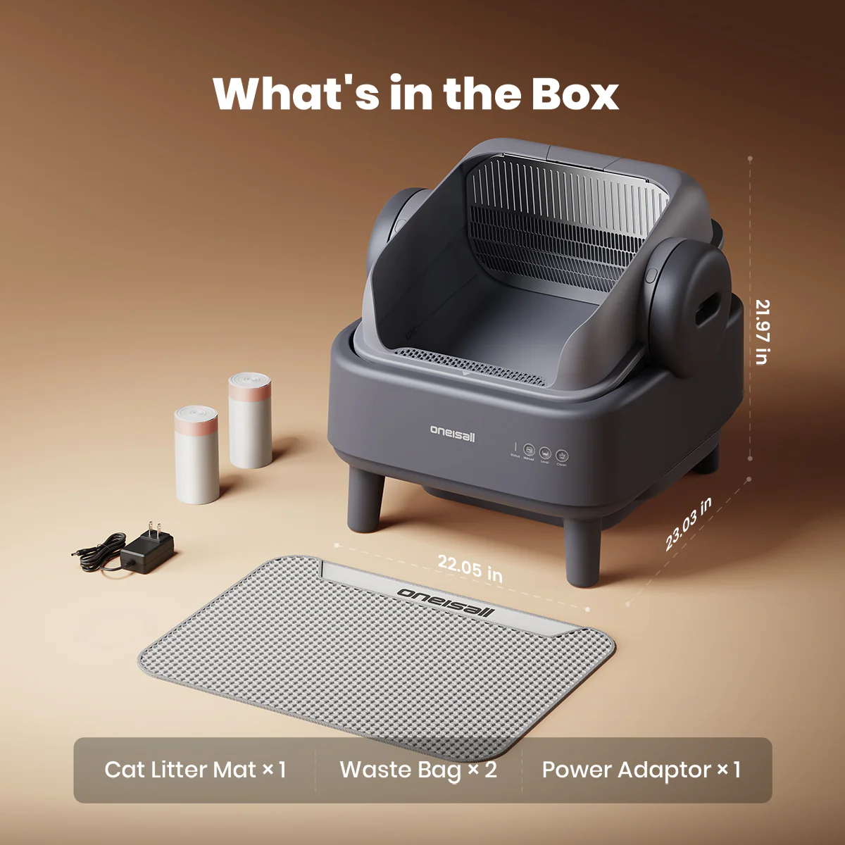 Oneisall Ease S1 Self-Cleaning Litter Box - Image 15