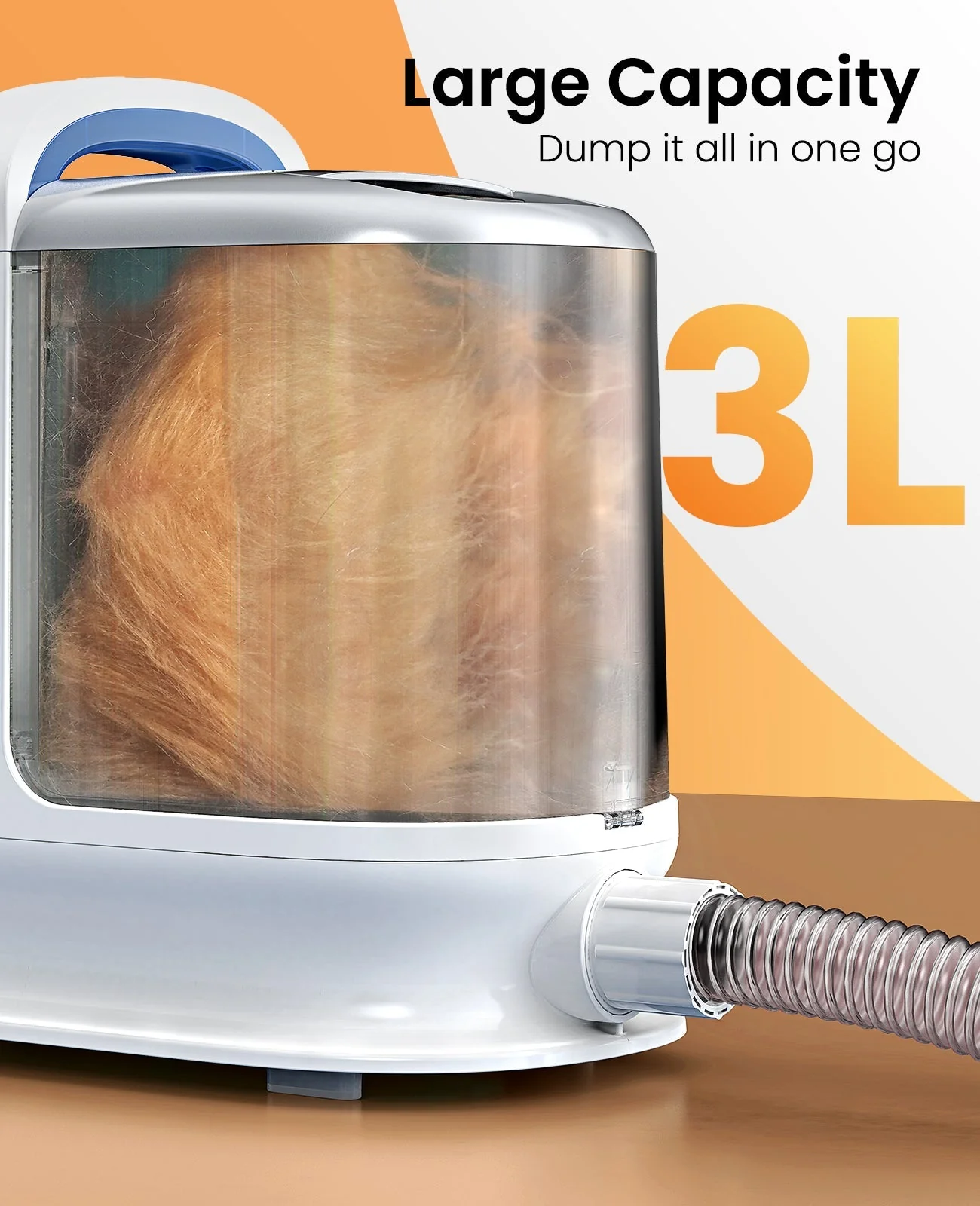Oneisall BM3 3L Dog Grooming Vacuum Kit & 7L Dog Water Fountain Set - Image 7