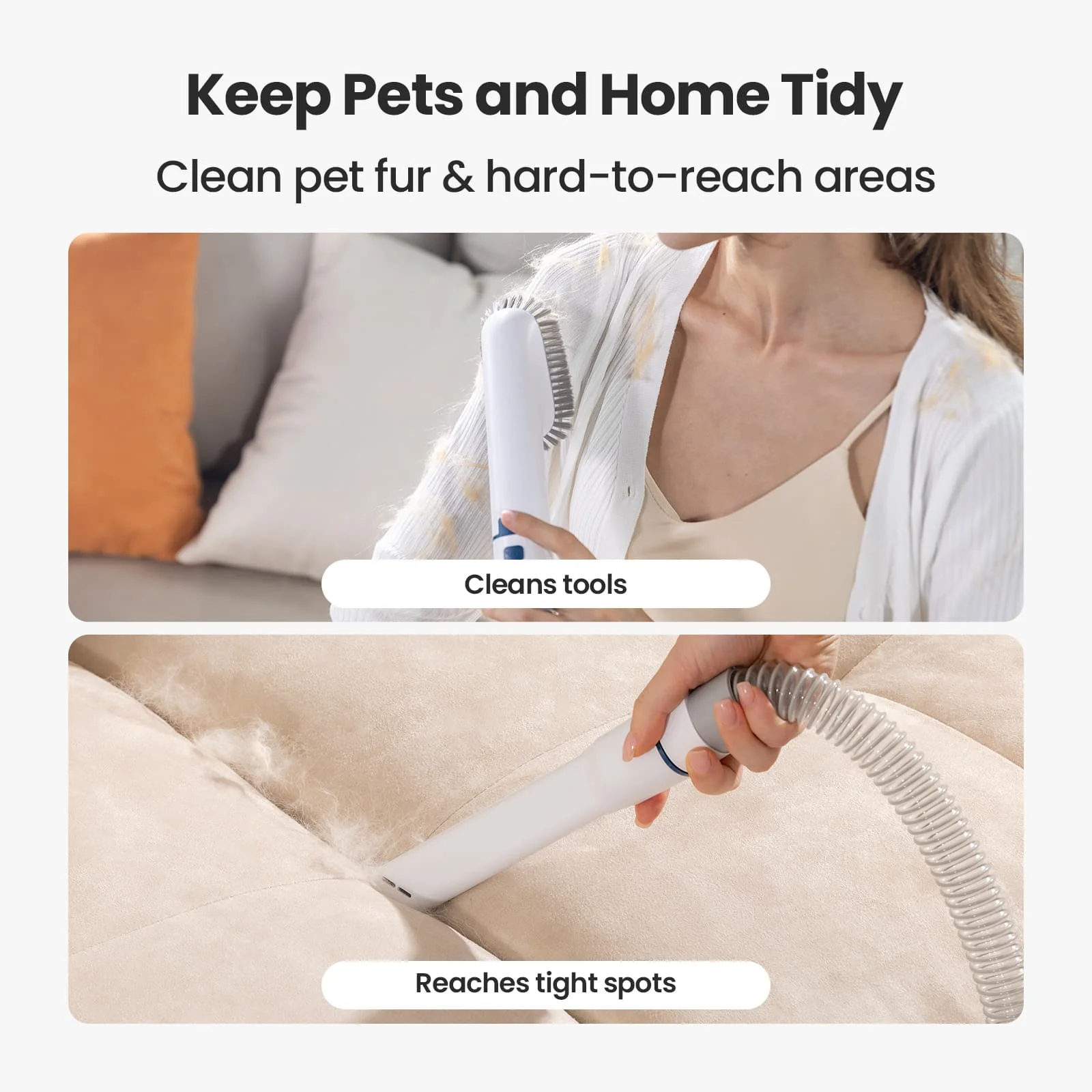 Oneisall LM2 7-in-1 Pet Grooming Vacuum Kit - Image 9